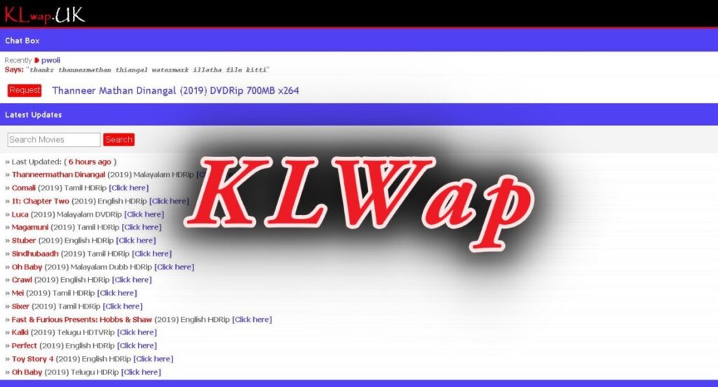 Klwap 2021: Klwap in Malayalam HD 720p Dubbed Movies Download, Tamil Movies Website Updates]